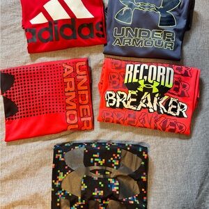 Boys Large and XLarge Under Armour and Adidas T-Shirts